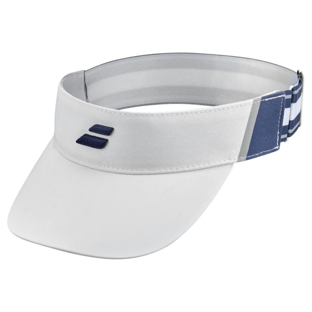 Babolat Elastic Visor, White/Estate Blue