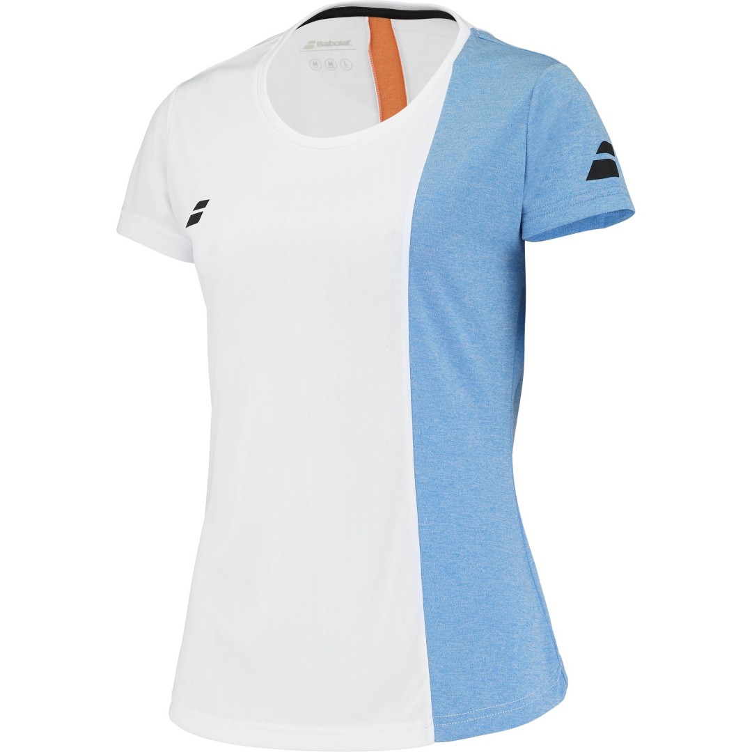 Babolat Play Cap Sleeve Women, White/Bl. Blue - obrazek 2