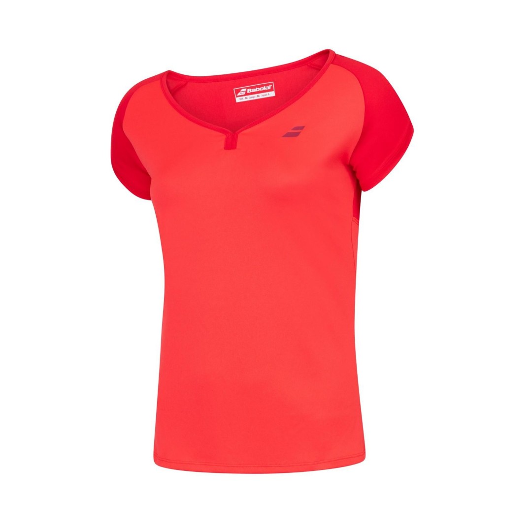 Babolat PLAY CAP SLEEVE TOP WOMEN, Tomato Red - obrazek 2
