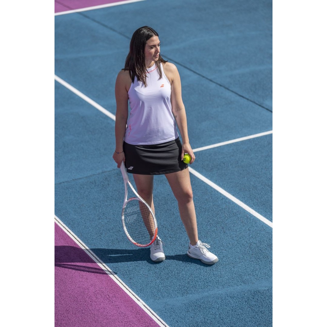 Babolat STRIKE TANK TOP WOMEN, White/Strike Red - obrazek 4