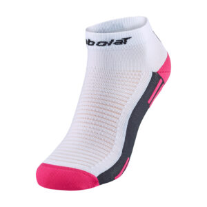 Babolat Padel Quarter Socks White/Roseberry