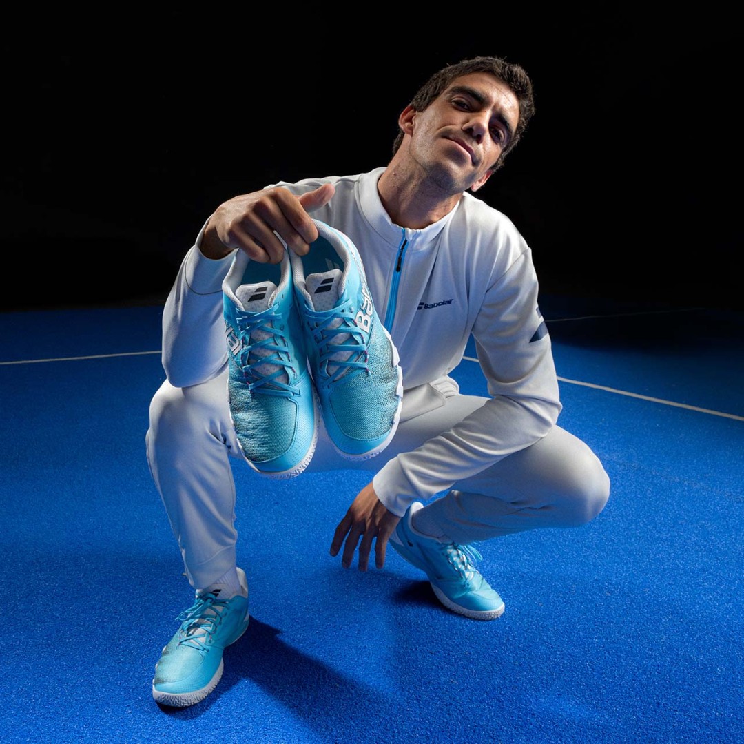 Babolat JET PREMURA 2 MEN LEBRON Cyan Blue/White - obrazek 6